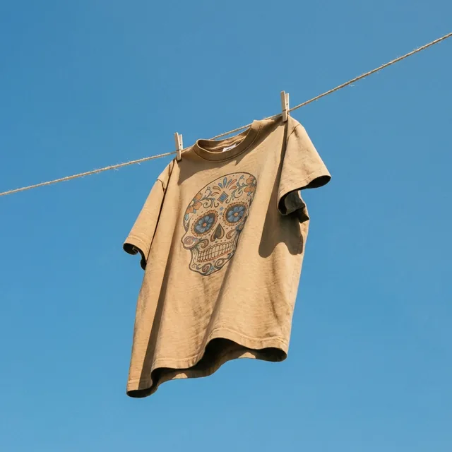 Clothesline, hard daylight